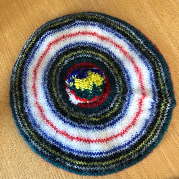 Dress Stewart Tartan Vintage Tam/Hat Made in Scotland 100% Pure New Wool - Picture 8 of 11